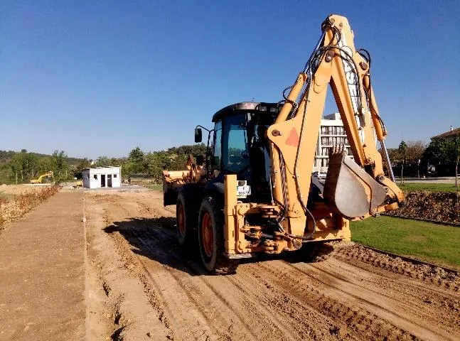 site preparation excavator grading 1