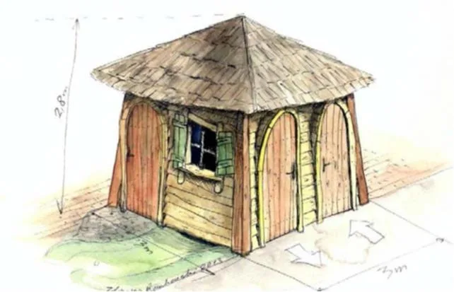 kiosk design sketch
