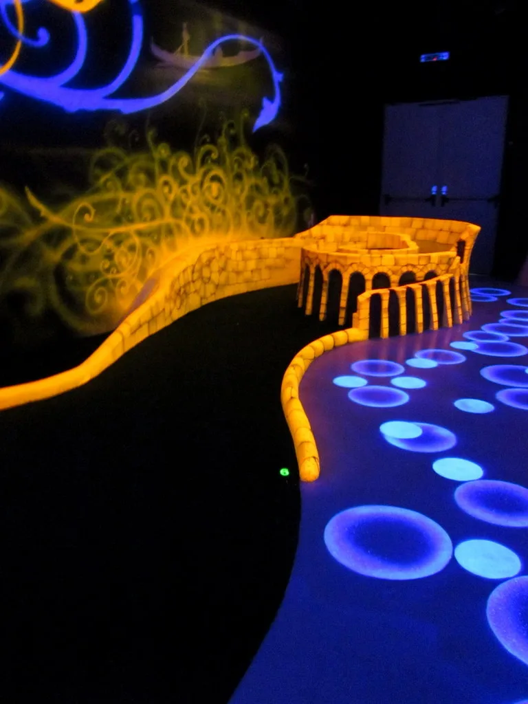 glow miniature golf