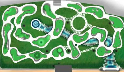 course layout plan closeup pool